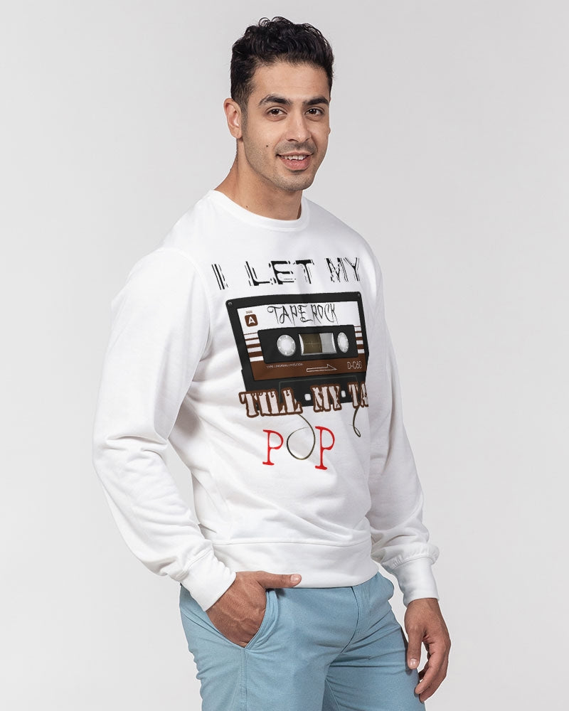 TAPE ROCK Men's Classic French Terry Crewneck Pullover