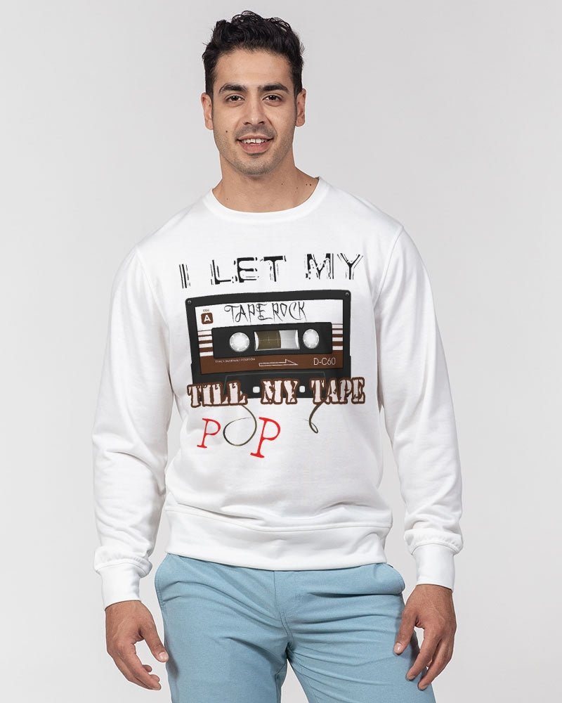 TAPE ROCK Men's Classic French Terry Crewneck Pullover