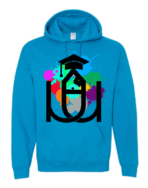 Mr Urban U paint Splatter Hoodie