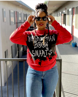 More Than Book Smarts Pullover  Sweatshirt