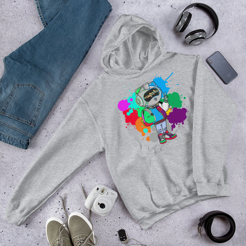 Mr Urban U Paint Splatter  Hoodie