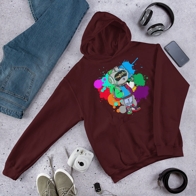 Mr Urban U Paint Splatter  Hoodie