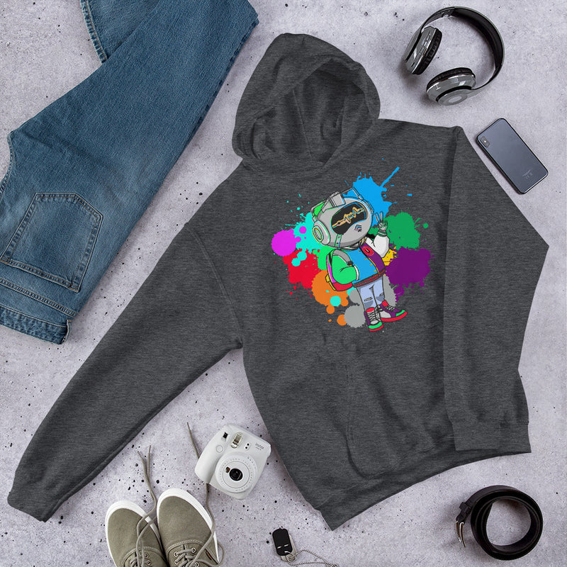 Mr Urban U Paint Splatter  Hoodie