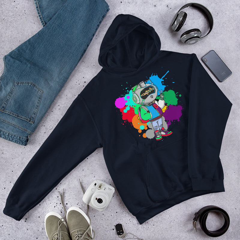 Mr Urban U Paint Splatter  Hoodie