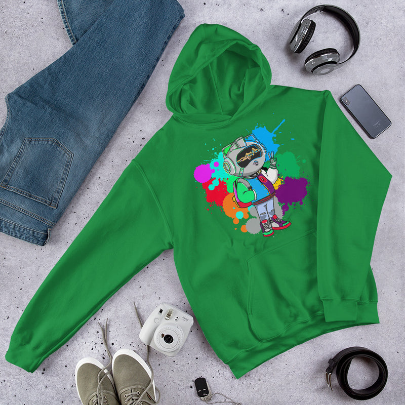 Mr Urban U Paint Splatter  Hoodie