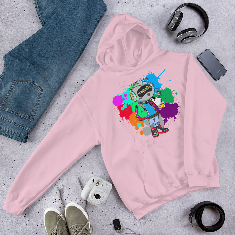 Mr Urban U Paint Splatter  Hoodie
