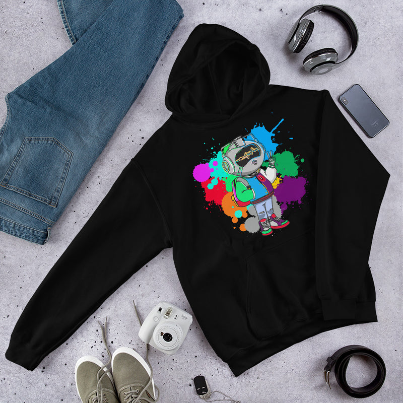 Mr Urban U Paint Splatter  Hoodie