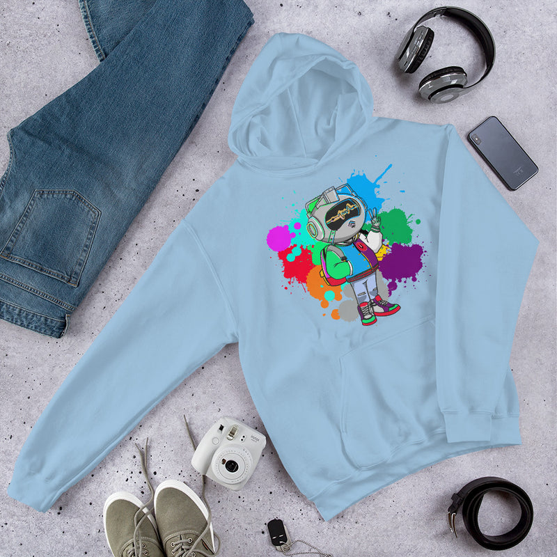 Mr Urban U Paint Splatter  Hoodie