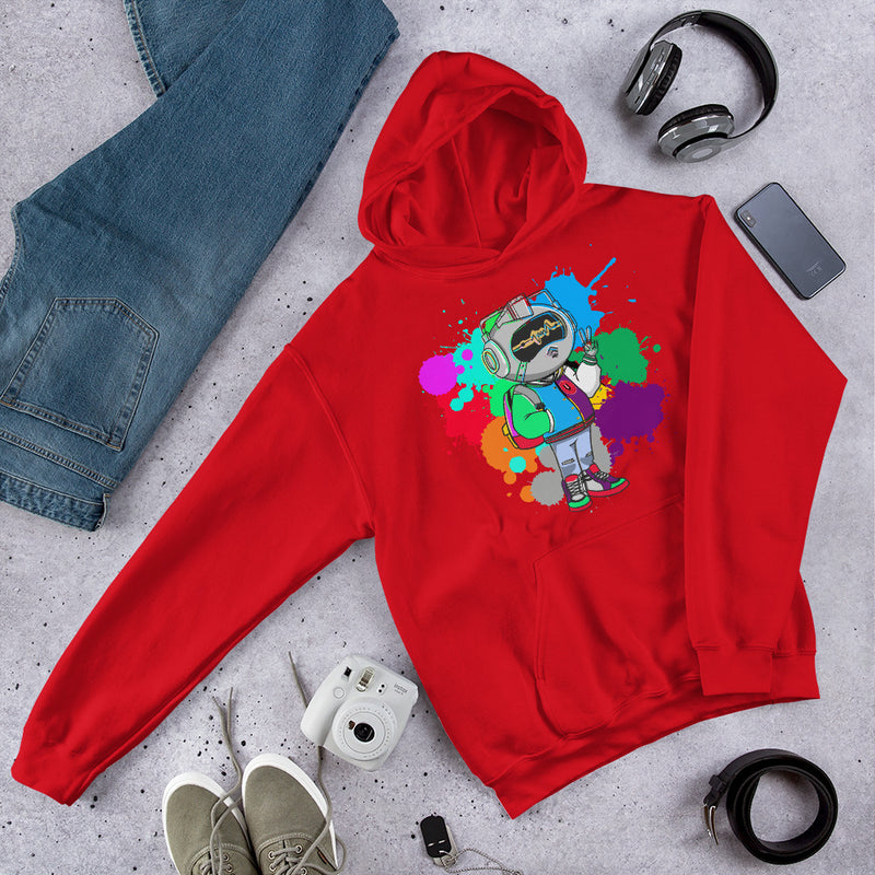 Mr Urban U Paint Splatter  Hoodie