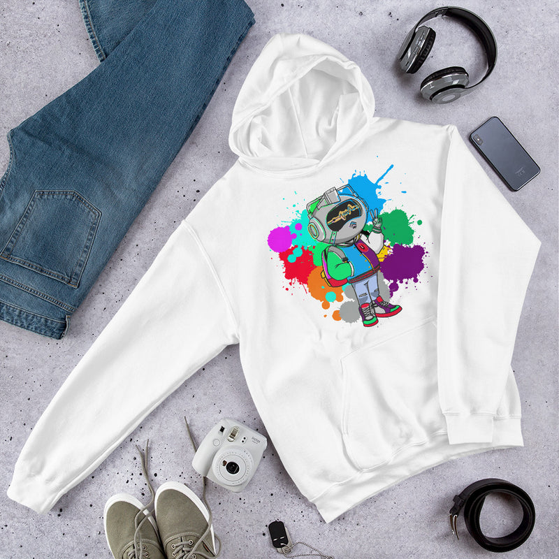 Mr Urban U Paint Splatter  Hoodie