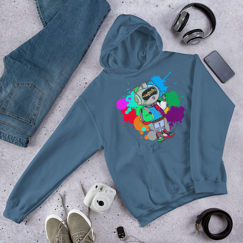 Mr Urban U Paint Splatter  Hoodie