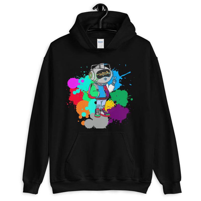 Mr Urban U Paint Splatter  Hoodie