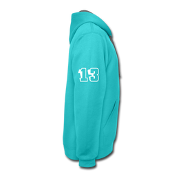 Urban U Contrast Hoodie - scuba blue/asphalt