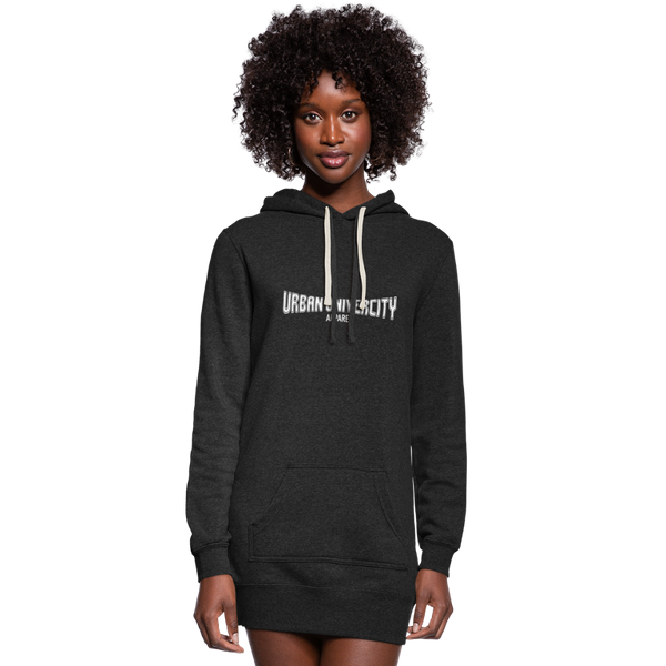 Urban U Women's Hoodie Dress - heather black