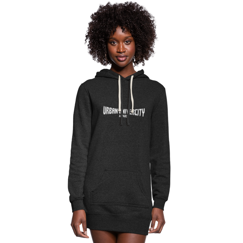 Urban U Women's Hoodie Dress - heather black